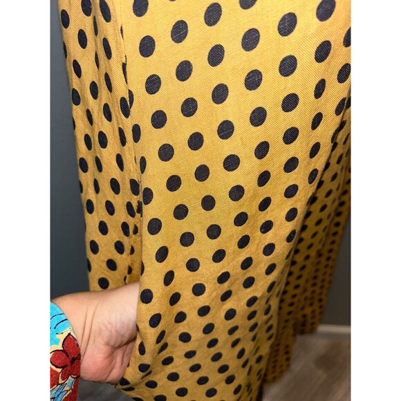 Rosemarine Made in Italy Women’s Linen Polka Dot Shirt Dress size M Sleeveless - Picture 3 of 8